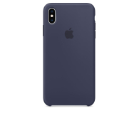 Etui Silicone Case do iPhone XS Max Midnight niebieskie - 449544 - zdjęcie 3